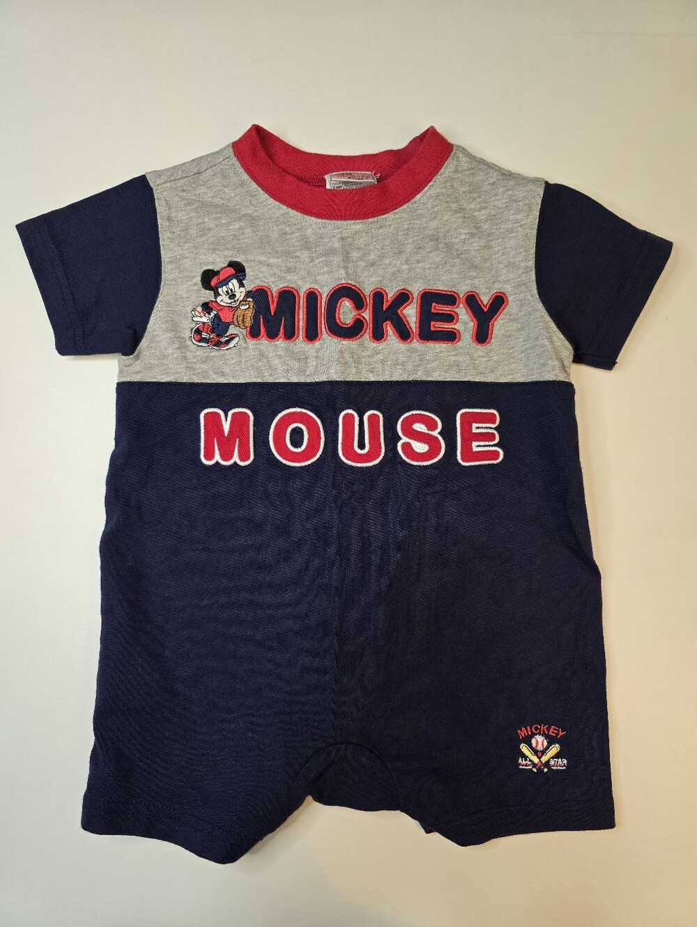 Vintage Disney Store Mickey Mouse Romper